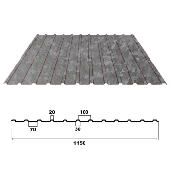 Профилированный лист С10 Цинк 0.45мм