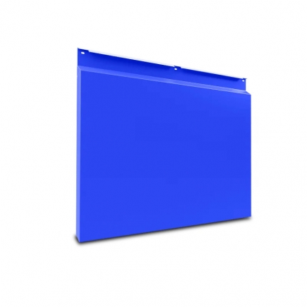 Фасадная металлокассета (Закрытый тип) Синий насыщенный 0,8