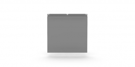 Фасадная металлокассета (Закрытый тип) Серый 0,8