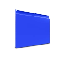 Фасадная металлокассета (Закрытый тип) Синий насыщенный 0,8